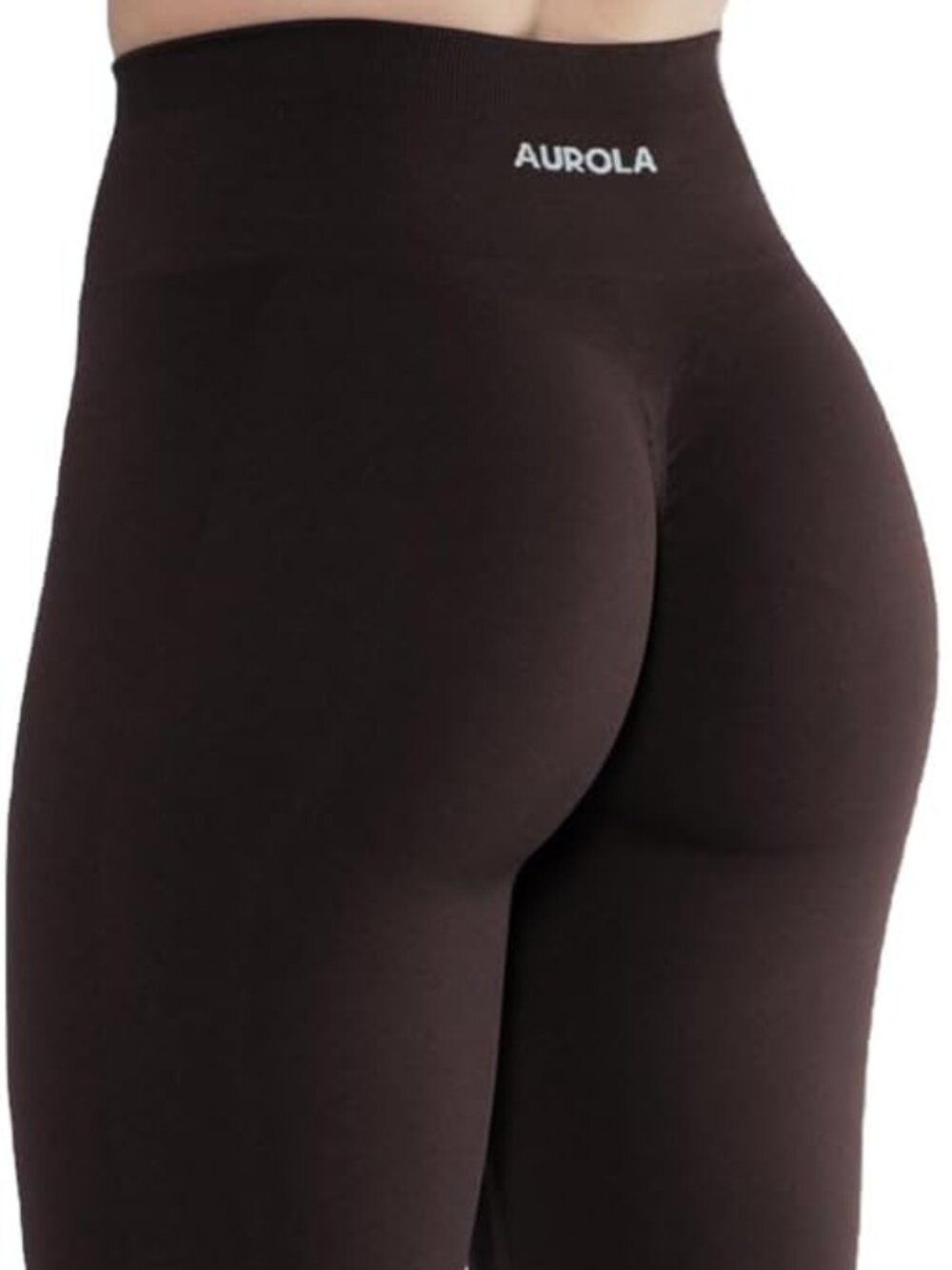 Aurola Scrunch Bum Power Workout Leggings (EUC) - Seal Brown